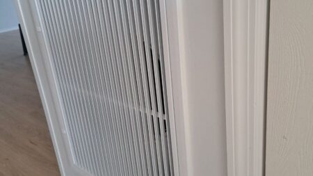 Residential HVAC return air grille installed to improve airflow and system efficiency