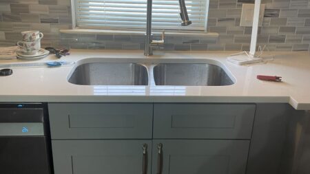 Completed plumbing work by KoolGator technicians