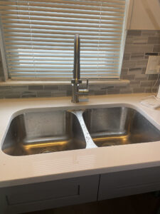 Residential sink installation project