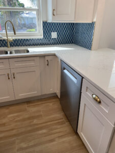 Residential kitchen sink installation project