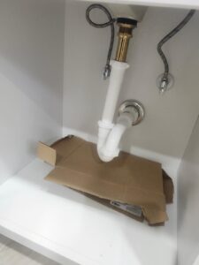 Completed plumbing work by KoolGator technicians