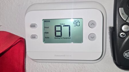hvac system control panel