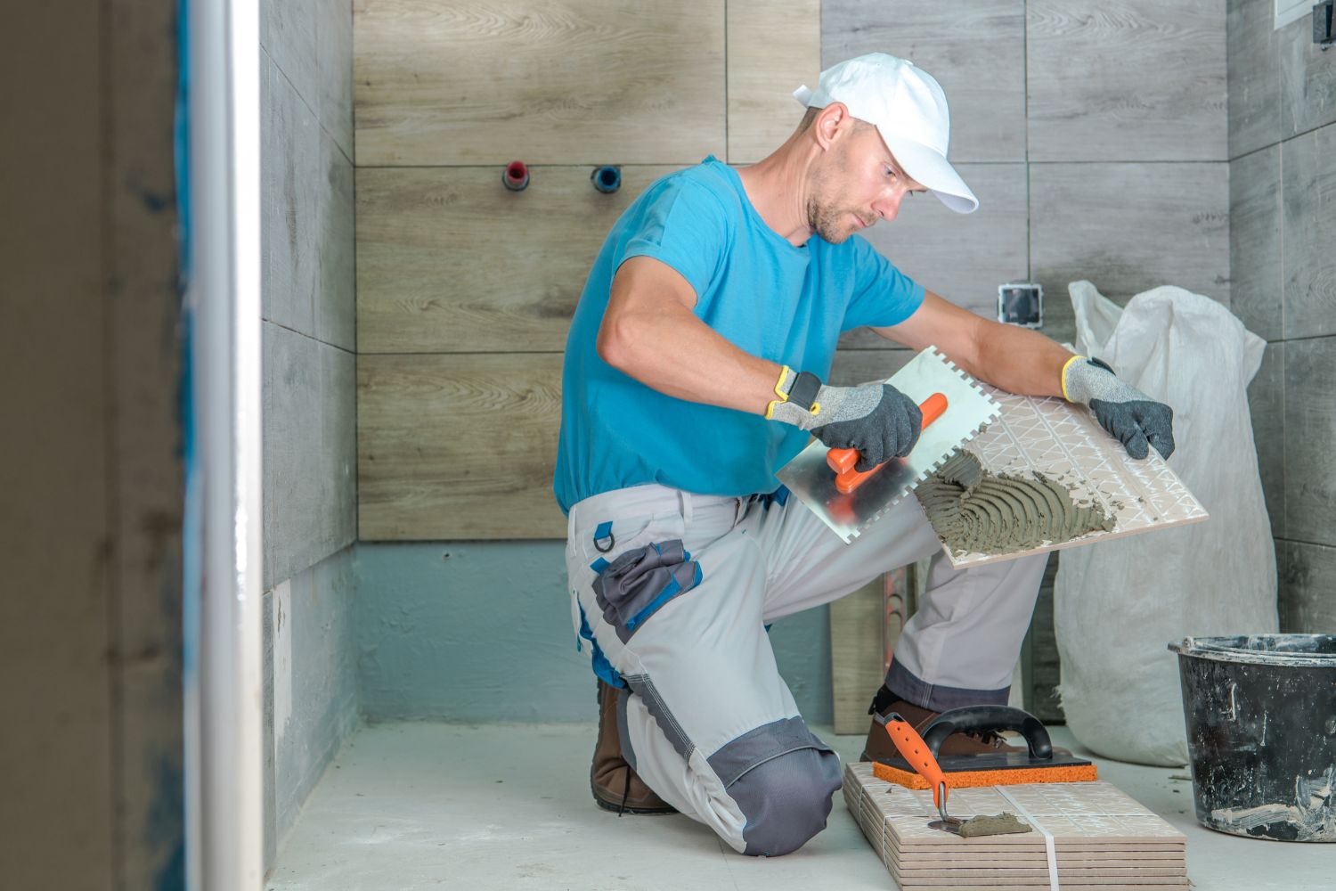shower installation process